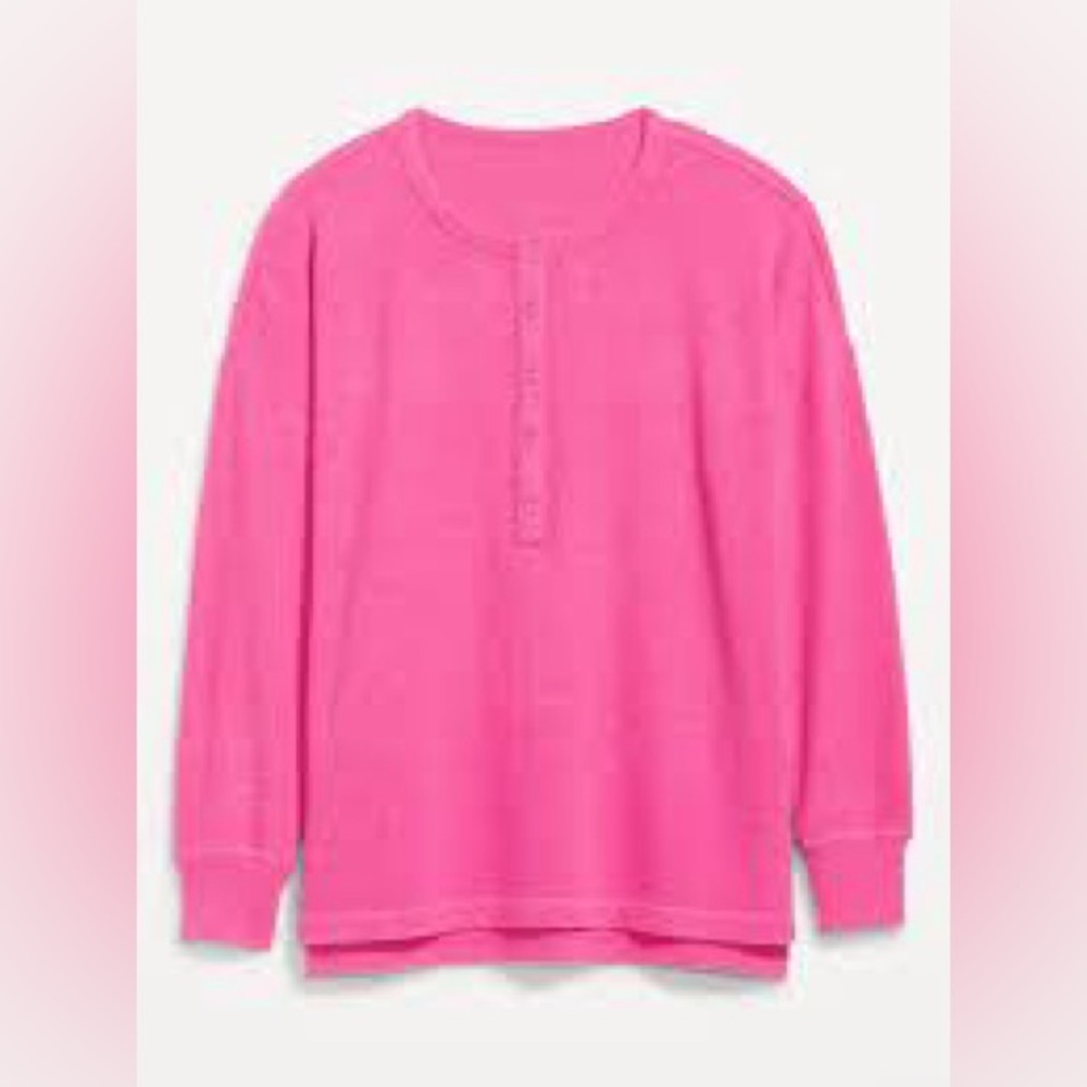 LAST CHANCE CONSIGNING 7/19 Old navy oversized boyfriend Henley - Picture 8 of 11